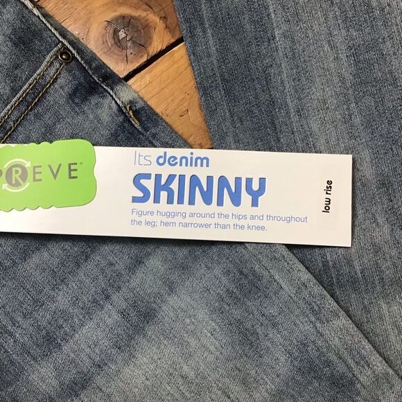 It’s denim Long tall Sally NWT 6 blue vintage wash eco responsible skinny low - Picture 5 of 15